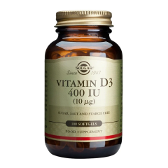 SOLGAR Vitamin D3 400IU, 100 Softgels