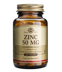 Solgar Zinc Gluconate Συμπλήρωμα διατροφής 50mg 100 Tablets