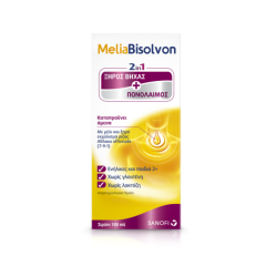 Bisolvon Melia Φυσικό Σιρόπι Για τον Βήχα 100ml Για Ξηρό Βήχα και Πονόλαιμο 180gr