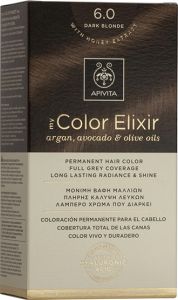 Apivita My Color Elixir Βαφή Μαλλιών με Έλαιο Ελιάς Argan και Αβοκάντο - Απόχρωση Νο 6.0 Ξανθό Σκούρο 50ml