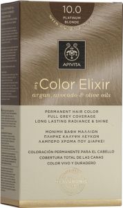Apivita My Color Elixir Βαφή Μαλλιών με Έλαιο Ελιάς Argan και Αβοκάντο - Απόχρωση Νο 10.0 Κατάξανθο 50ml