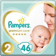 Pampers Premium Care No 2 (4-8kg) Πάνες 46Τμχ