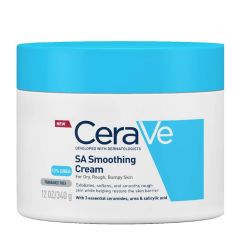 CeraVe SA Smoothing Cream 10% Urea Κρέμα Ενυδάτωσης  Απολέπισης Προσώπου 340g