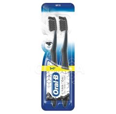 Oral-B Charcoal Whitening Therapy Soft 35 Οδοντόβουρτσα Λεύκανσης με Άνθρακα 2 τεμάχια
