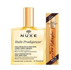 Nuxe Huile Prodigieuse Ξηρό Λάδι 100ml με ΔΩΡΟ Roll And Glow HP OR 8ml