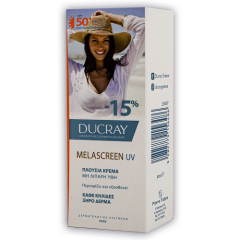 Ducray Melascreen UV SPF50+ Αντηλιακή Kρέμα για Ξηρό Δέρμα με Καφέ Κηλίδες και Πανάδες 40ml με -15%