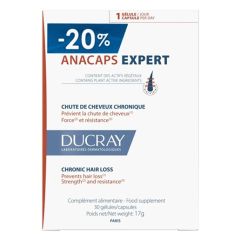 Ducray Anacaps Expert Συμπλήρωμα Διατροφής για τη Χρόνια Τριχόπτωση 30 κάψουλες με -20% επιπλέον έκπτωση