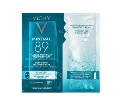 Vichy Mineral 89 Fortifying Instant Recovery Mask, Μάσκα Ενδυνάμωσης & Επανόρθωσης Με Ιαματικό Μεταλλικό Νερό & Υαλουρονικό Οξύ, 29gr