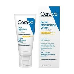 CeraVe Facial Moisturising Lotion Ενυδατική Κρέμα Προσώπου με Δείκτη Προστασίας SPF50 με ανάλαφρη υφή 52ml