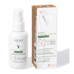 Vichy Capital Soleil UV-Clear Αντηλιακή Λοσιόν SPF50 Προσώπου 40ml