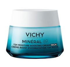 Vichy Mineral 89 Rich 72ωρη Ενυδατική Και Συσφικτική Κρέμα Προσώπου για Ξηρές Ευαίσθητες Επιδερμίδες 50ml