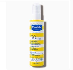 Mustela Αδιάβροχο Βρεφικό Αντηλιακό Spray SPF50 για Πρόσωπο και Σώμα 200ml