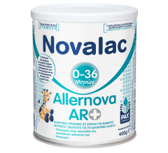 NOVALAC Allernova AR+ Για Την Αλλεργία Στην Πρωτεΐνη Του Γάλακτος Και Τις Διαταραχές Παλινδρόμησης 400gr