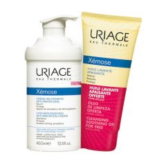 Uriage Xemose Lipid Replenishing Anti-Irritation Cream Ενυδατική Κρέμα 400ml και Xémose Soothing Cleansing Oil Έλαιο Καθαρισμού 200ml