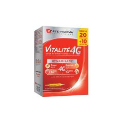 Forte Pharma Promo (50% Επιπλέον Προϊόν) Vitalite 4G Συμπλήρωμα Για Την Καταπολέμηση Της Κόπωσης 20+10 αμπούλες
