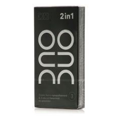 Duo Προφυλακτικά 2 in 1 Ultra Thin και Natural Lubricants Λεπτά 3τμχ