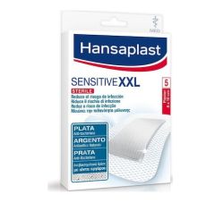 Hansaplast Αποστειρωμένα Αυτοκόλλητα Επιθέματα Med XXL Sensitive 10x8cm 5τμχ