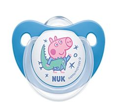 NUK Trendline Πιπίλα Σιλικόνης Peppa Pig 6-18 μηνών Μπλέ / Κίτρινο 1τμχ