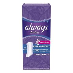 Always Dailies Extra Protect Large Fresh Σερβιετάκια 24 Τεμάχια