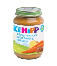HiPP Βοδινό με Πατάτες & Καρότα Βιολογικής Καλλιέργειας 190gr