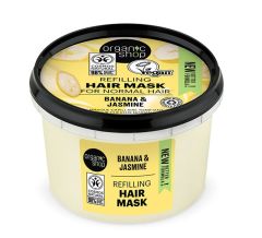 Organic Shop Μάσκα μαλλιών αναπλήρωσης Γιασεμί και Μπανάνα 250ml