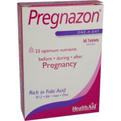 Ηealth Aid Pregnazon για τις αυξημένες ανάγκες του οργανισμού κατά τη διάρκεια της εγκυμοσύνης και του θηλασμού 30 Tabs