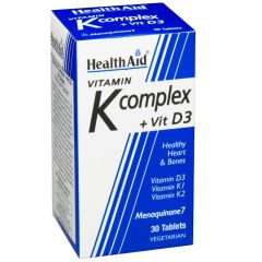 HEALTH AID Vitamin K Complex + Vit D3 30 κάψουλες 