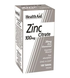 HEALTH AID ZINC Citrate 100mg, 100tabs