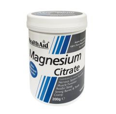 HEALTH AID MAGNESIUM Citrate POWDER 200gr