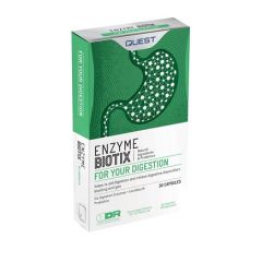 Quest Enzyme Biotix 6 Digestive Enzymes Συμπλήρωμα Προβιοτικών και Ενζύμων 30Caps