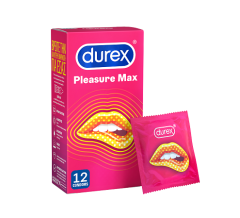 Durex Pleasure Max Προφυλακτικά 12 Τεμάχια