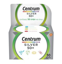 Centrum Silver 50+ Πολυβιταμίνη για ενήλικες 50 ετών και άνω 30 δισκία