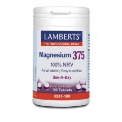 LAMBERTS MAGNESIUM 375 Συνιστώμενη Ημερήσια Πρόσληψη Μαγνησίου 180TABS 8241-180