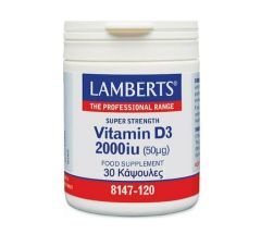 Lamberts Vitamin D3 2000iu 30 Caps