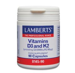 Lamberts Vitamins D3 2000iu και K2 90μg 90 κάψουλες