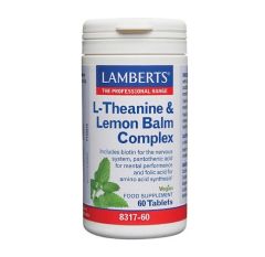 Lamberts L-Theanine And Lemon Balm Complex 200mg 60 ταμπλέτες