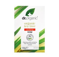 Dr.Organic Tea Tree Soap Σαπούνι με Βιολογικό Τεϊόδεντρο 100gr
