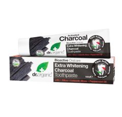 Dr.Organic Extra Whitening Charcoal Toothpaste Λευκαντική Οδοντόκρεμα με Ενεργό Άνθρακα 100ml