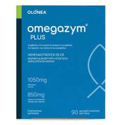 OLONEA omegazym Plus 1050mg Ιχθυέλαιο και 850mg Ωμέγα 3 ανά Κάψουλα 90 Κάψουλες