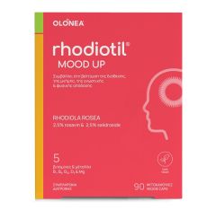 OLONEA rhodiotil Mood Up Για την Βελτίωση της Διάθεσης της Μνήμης και της Συγκέντρωσης 90 Κάψουλες