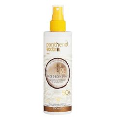 Panthenol Extra Sun Care Αντηλιακή Λοσιόν Προσώπου και Σώματος SPF50 σε Spray 250ml