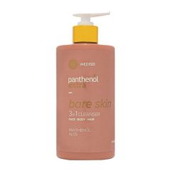 Panthenol Extra Bare Skin 3 In 1 Cleanser Γυναικείο Αφρόλουτρο και Σαμπουάν 500ml