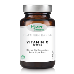 Power Of Nature Platinum Range Vitamin C Βιταμίνη για Ενέργεια και Ανοσοποιητικό 1000mg 30 ταμπλέτες