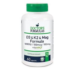 Doctor's Formulas D3 και K2 και Mag Formula 60 Κάψουλες