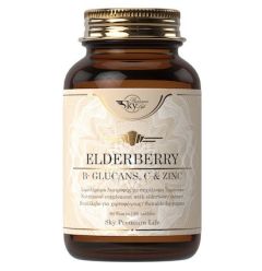 Sky Premium Life Elderberry B-Glucans Vitamin C και Zinc Συμπλήρωμα για την Ενίσχυση του Ανοσοποιητικού 60 ταμπλέτες