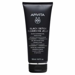 Apivita Black Detox Cleansing Jelly Face  Eyes 150ml