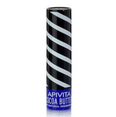 Apivita Cocoa Butter SPF20 Έντονα Ενυδατικό Lip Care 44g. Iδανικό και για χρήση στην παραλία