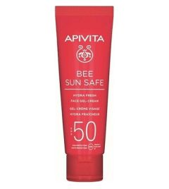 Apivita Bee Sun Safe Hydra Fresh SPF50 Αντηλιακή Κρέμα-Gel Προσώπου 50ml