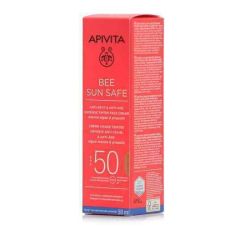 Apivita Bee Sun Safe Anti-spot and Anti-age Tinted Αντηλιακή Κρέμα Προσώπου SPF50 με Χρώμα Golden 50ml