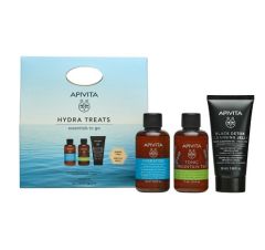 Apivita Hydra Treats Σαμπουάν Ενυδάτωσης 75ml και Tonic Mountain Tea Αφρόλουτρο 75ml και Gel Καθαρισμού Για Πρόσωπο και Μάτια 50ml